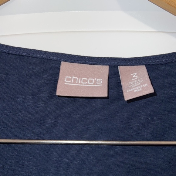 Chicos Tunic Top Size Chicos 3 or XL or 16 - Picture 4 of 7